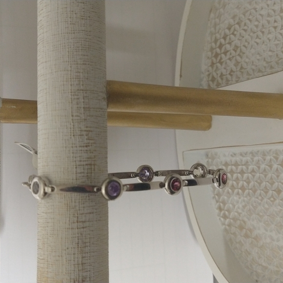 SFC Silver Multi colored stone bracelet - Picture 9 of 14